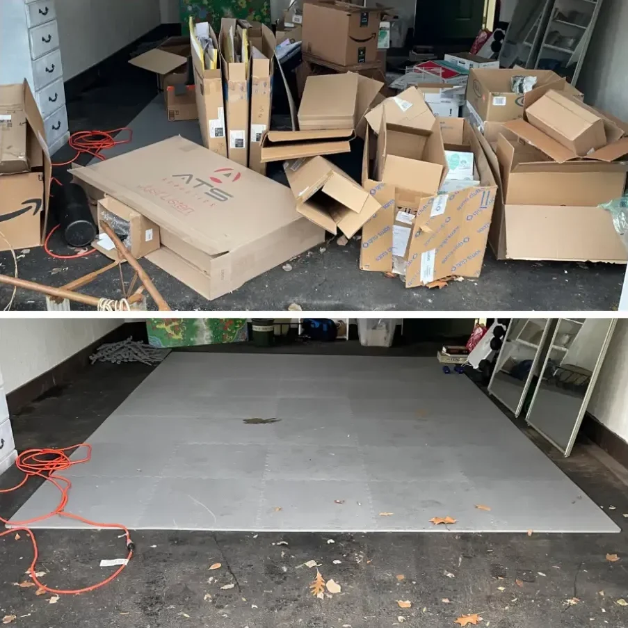 cardboard-removal-chattanooga-before-after